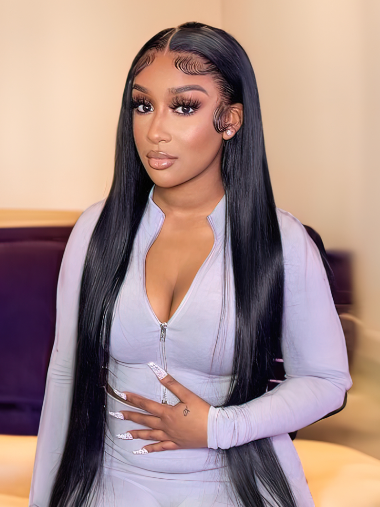 13x4 HD Lace Front Straight Wigs With Swiss Invisible Lace 180% Density