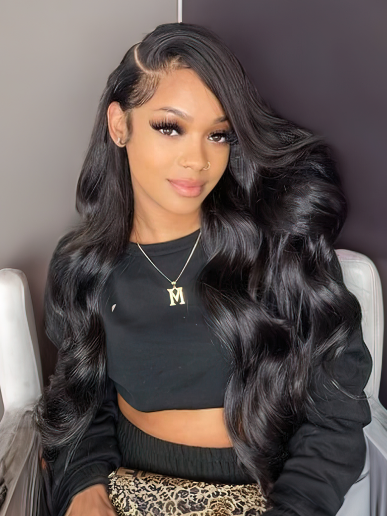 [Ship Today] Unice Whatsapp Special Offer HD 5x5 Closure Body Wave Wig Full and Bouncy 200% density 16 Inch