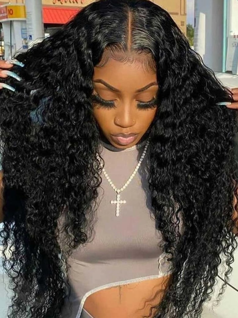 UNice Whatsapp Special Offer Long Length Invisible HD Lace 13x4 Deep Wave Lace Front Wig WithÂ Natural Hairline