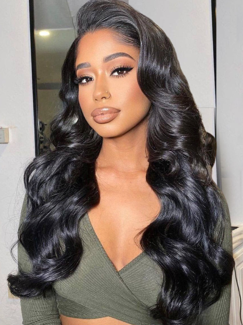 UNice Super Natural Body Wave 13x4 HD Lace Front Wigs Human Hair