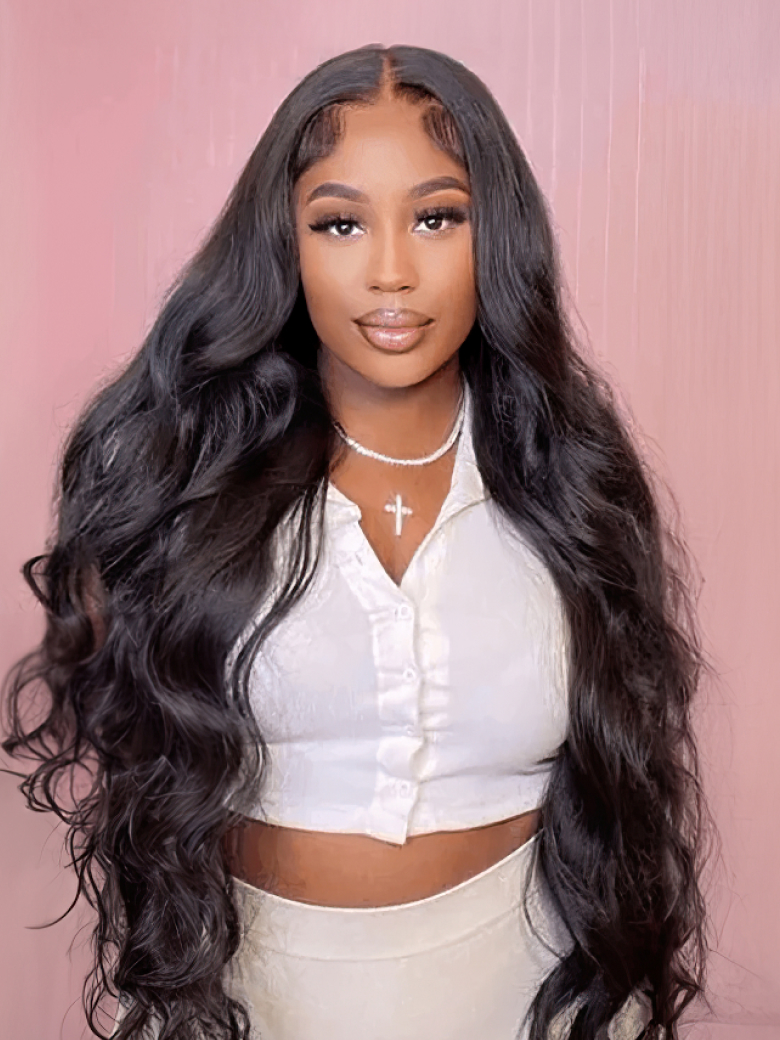 UNice Quick Easy Install 4x4 Pre Cut Lace Body Wave Closure Wig Beginner Friendly 150% Density With Breathable Cap