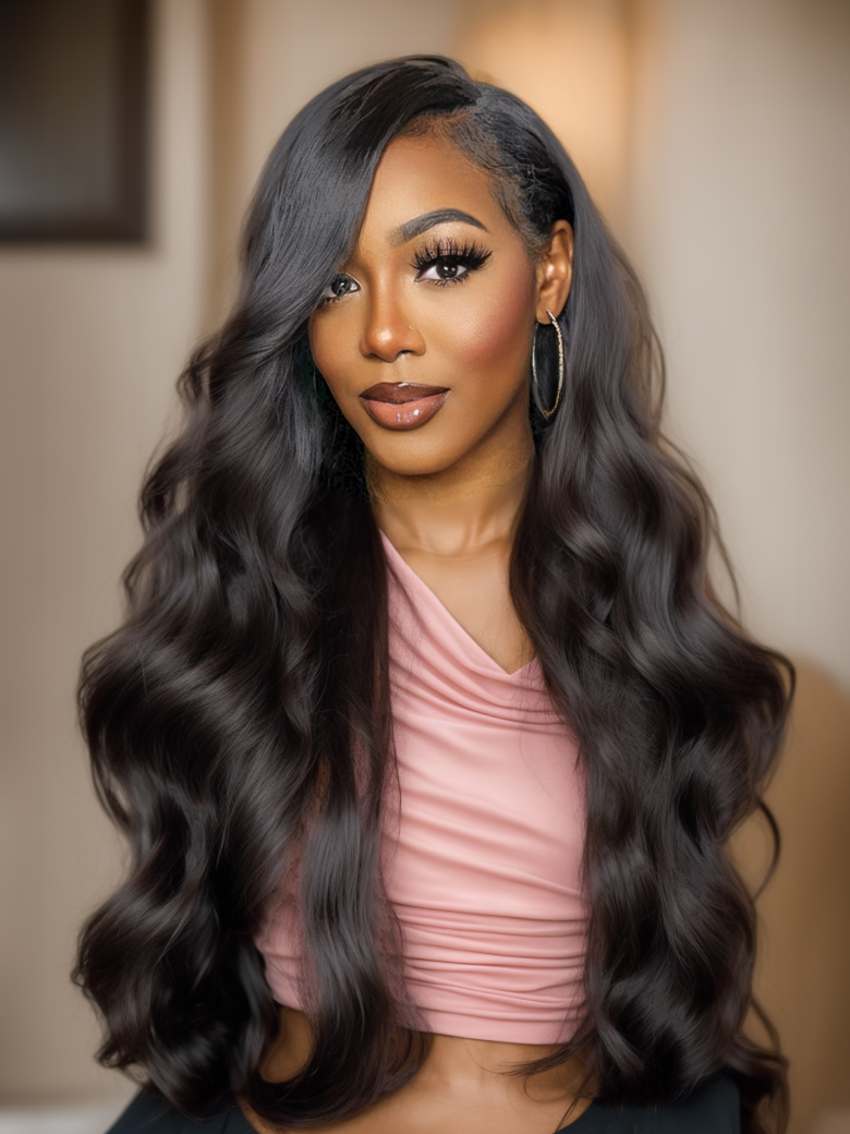 [Limited Time Sale] V Part Body Wave Beginner Friendly Wig No Leave Out Super Natural Human Hair Wig