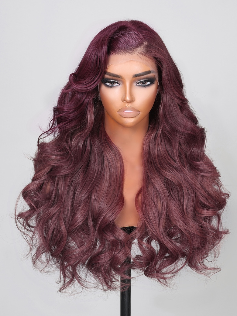 VIOLETTA - VIOLET HUMAN HAIR STRAIGHT GLUELESS LACE FRONT WIG - CBS002