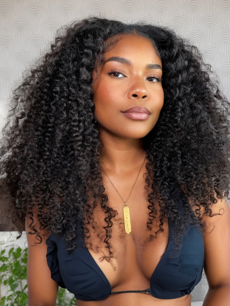 UNice Jerry Curly Closure Wigs High Quality Hand Tied Lace Hair Part Line  Natural Hair Wigs Bettyou Series
