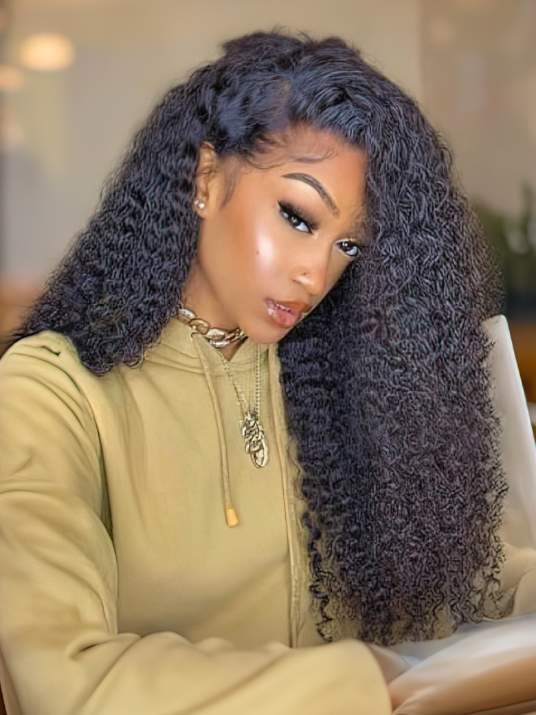 Curly wigs outlet with baby hair