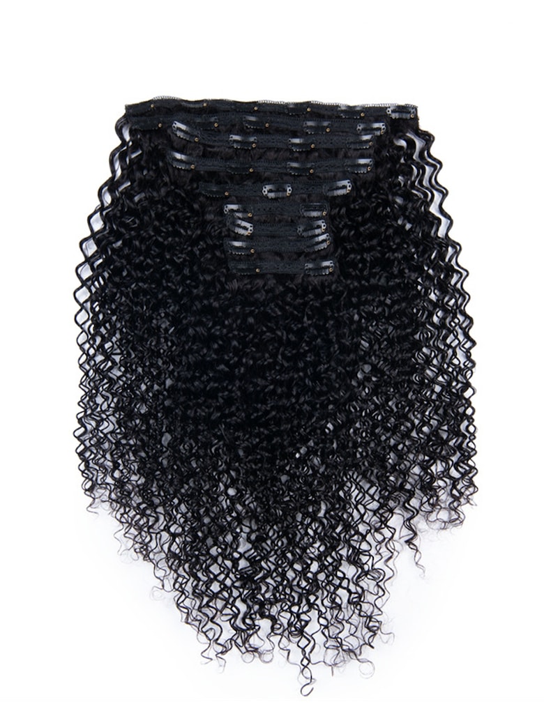 UNice Seamless Natural Curly Clip In Extensions Human Hair