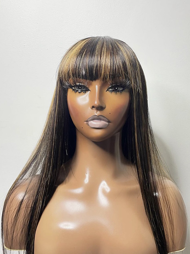 Lace front wigs with hotsell chinese bangs