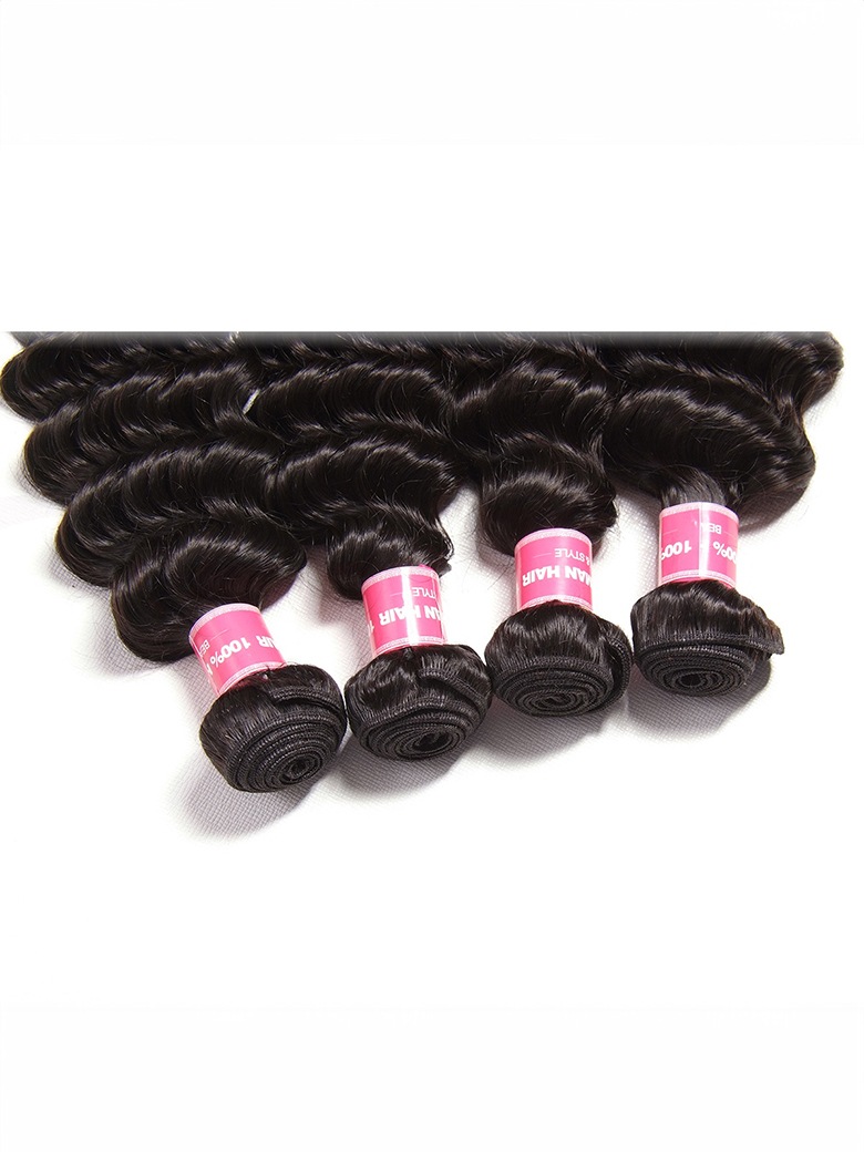 UNice Peruvian Deep Wave Virgin Hair Weft 4 pcs Lot