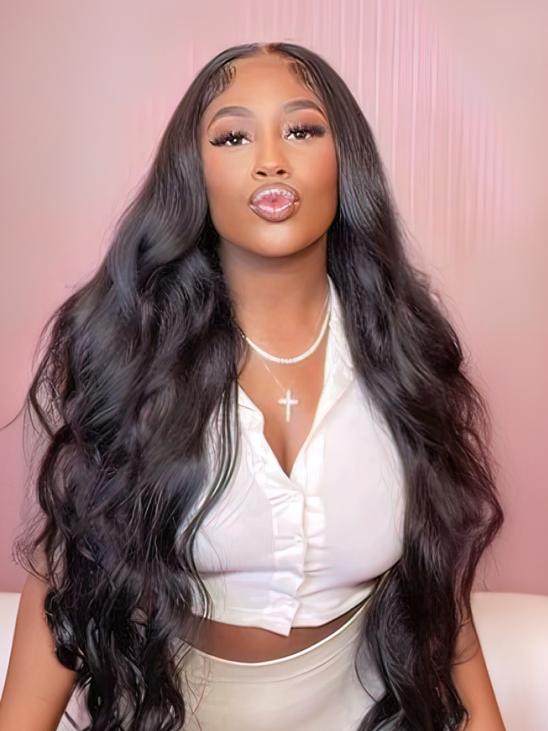 UNice Undetectable HD 13*4/13*6 Lace Front Black Body Wave Glueless Wig