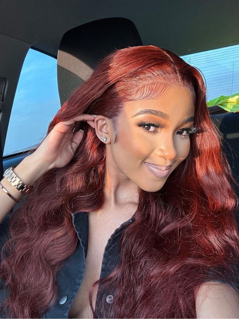 UNice Reddish Brown 13x4 Lace Front Wigs