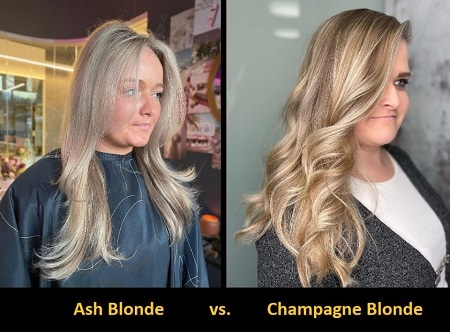 Champagne Blonde Vs. Ash Blonde