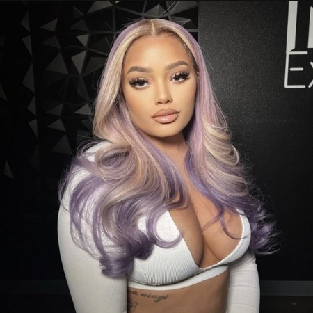 Purple And Silver Balayage Hair