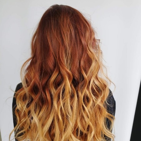 Copper Blonde Omber hair