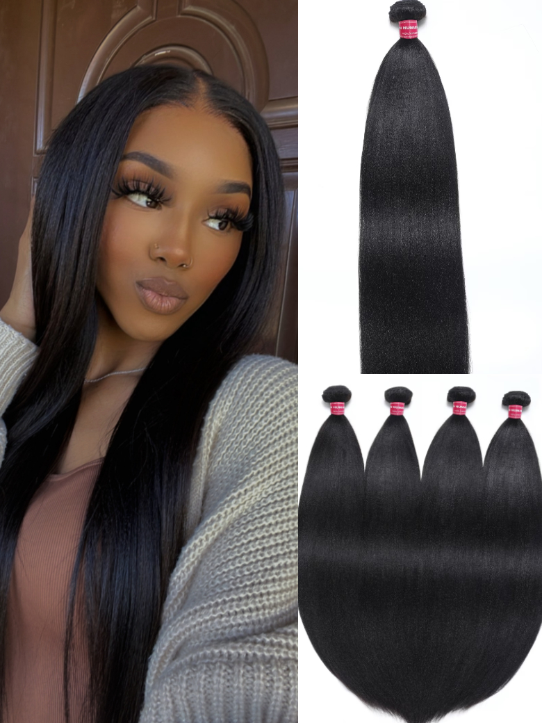 Human hair outlet yaki bundles