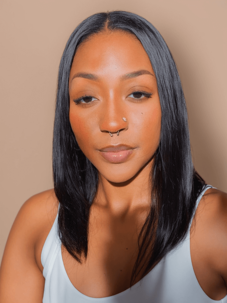 UNice Affordable V Part Bob Straight Wig Glueless Beginner-Friendly