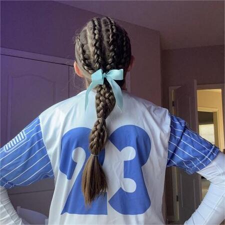 Softball Hairstyles With Bows