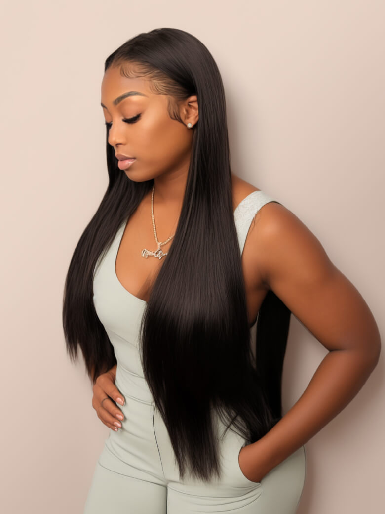 Glueless 5x5 Undetectable HD Lace Closure Wig Straight High Density