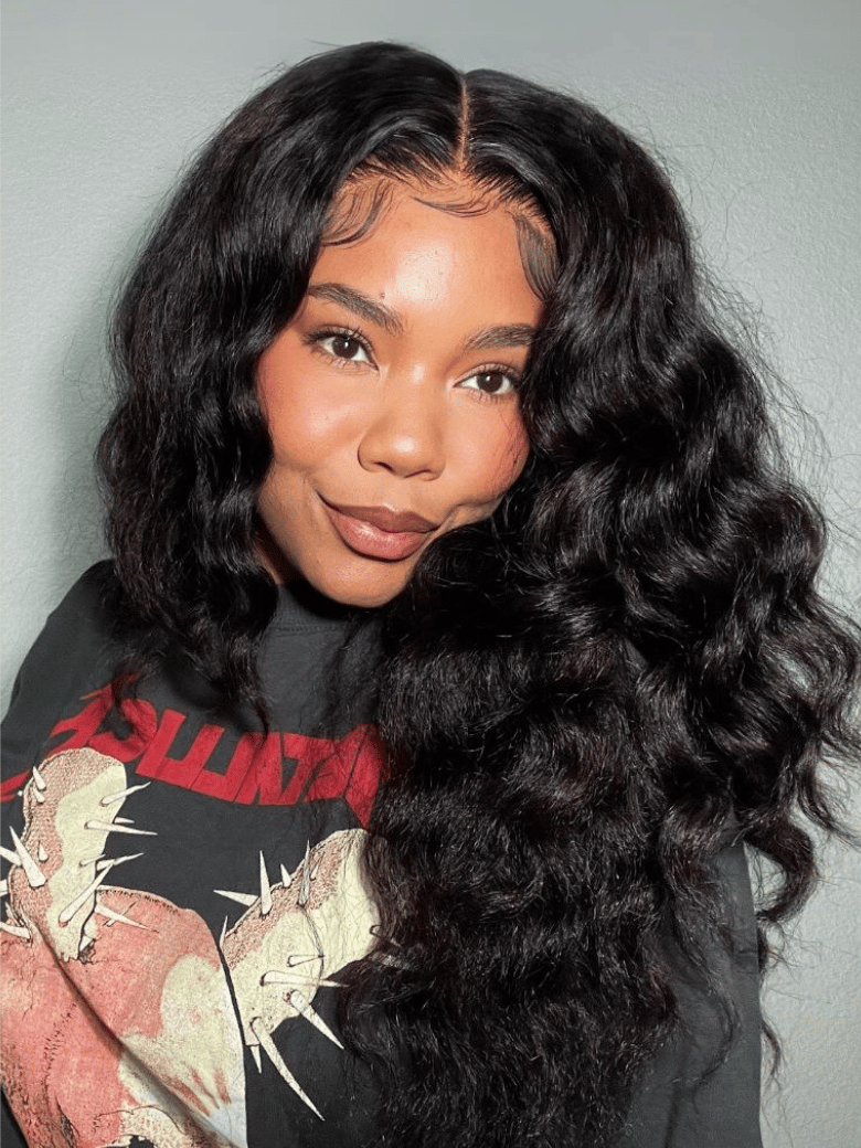 [Beginner Friendly] Hand-Tied V Part Kinky Hair Straight Wig Upgrade U Part Human Hair Wig