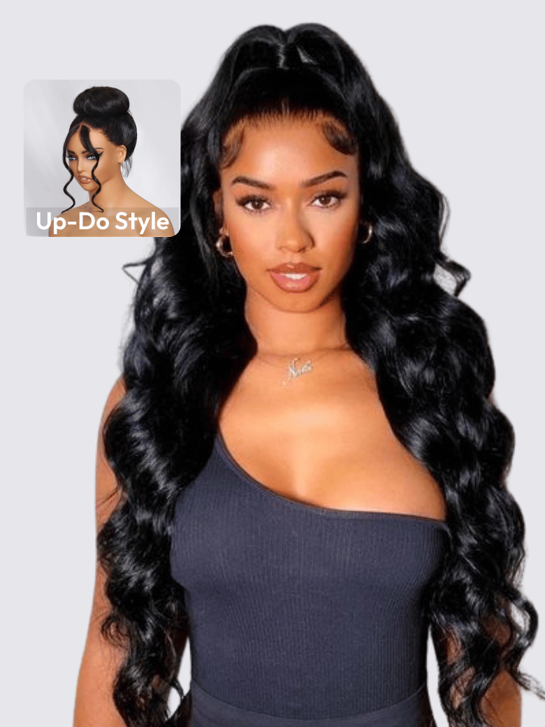 UNice Invisible Strap 360 Lace Body Wave Wig All Head Size Friendly