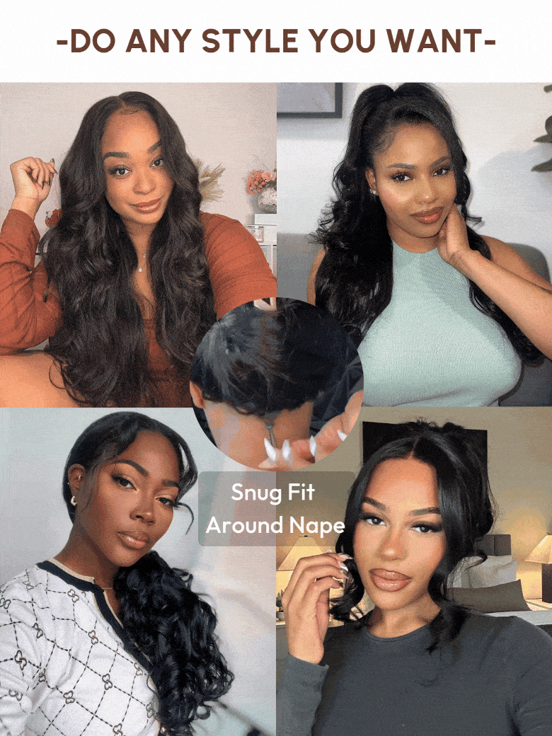 13x4 Pre-Everythingâ¢ Transparent Lace Front 3D Body Wave Wig Real Ear To Ear 150% Density