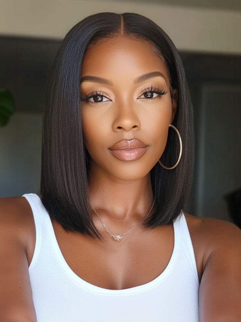 UNice Bye-Bye Knots Wig 7x5 & 13x4 Put On And Go Glueless Lace Bleached Knots Perfect Bob Wig 150% Density