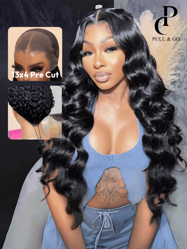 [Price: 24""=26""] 13x4 Pre-Everythingâ¢ Transparent Lace Front 3D Body Wave Wig Real Ear To Ear With Invisi Drawstring Super Secure