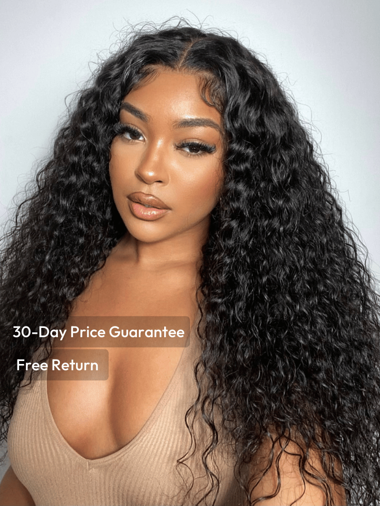 UNice 7x5 Bye-Bye Knotsâ¢ Wig Quick Glueless & HD Lace Wet & Wavy Water Wave Invisible Knots With Invisi Drawstring With Baby Hair Super Secure