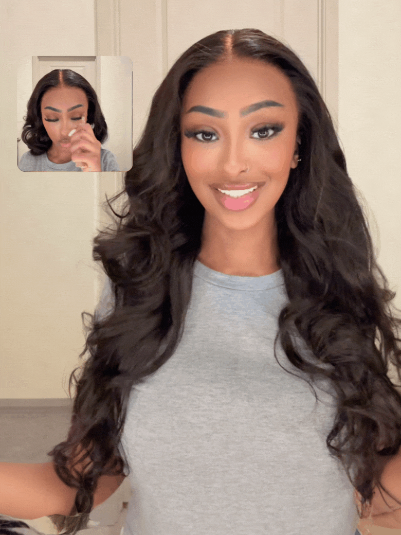 [Pay 22"" Get 24""] HD ByeBye Capâ¢ Wig 13x4 Invisible Lace Frontal Body Wave Super Melted Black Wig