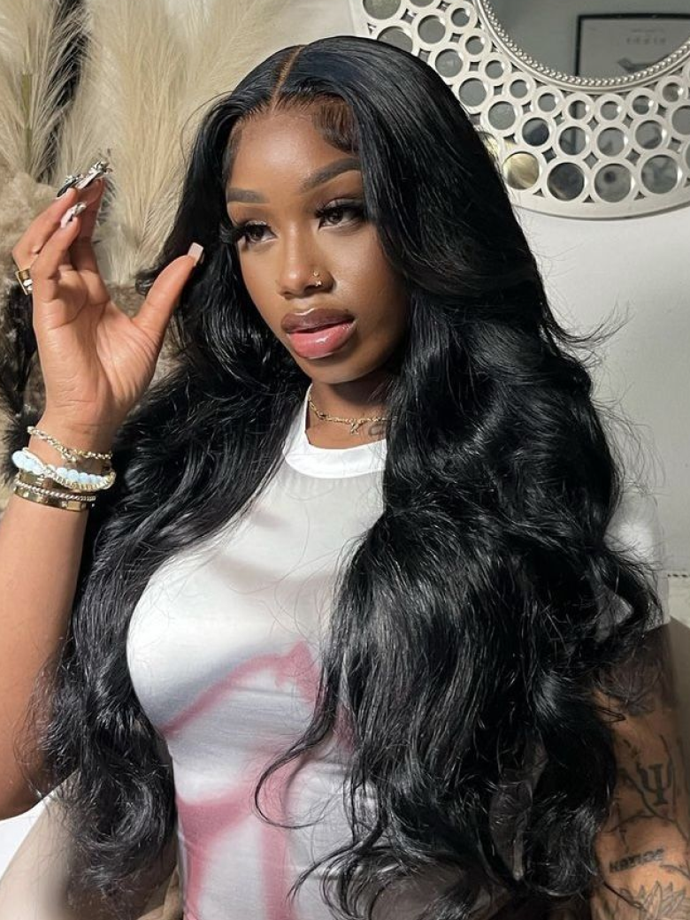 HD Real Scalpâ¢ 13x4 Invisible Lace Frontal Loose Wave Drawstring Wig With Bangs