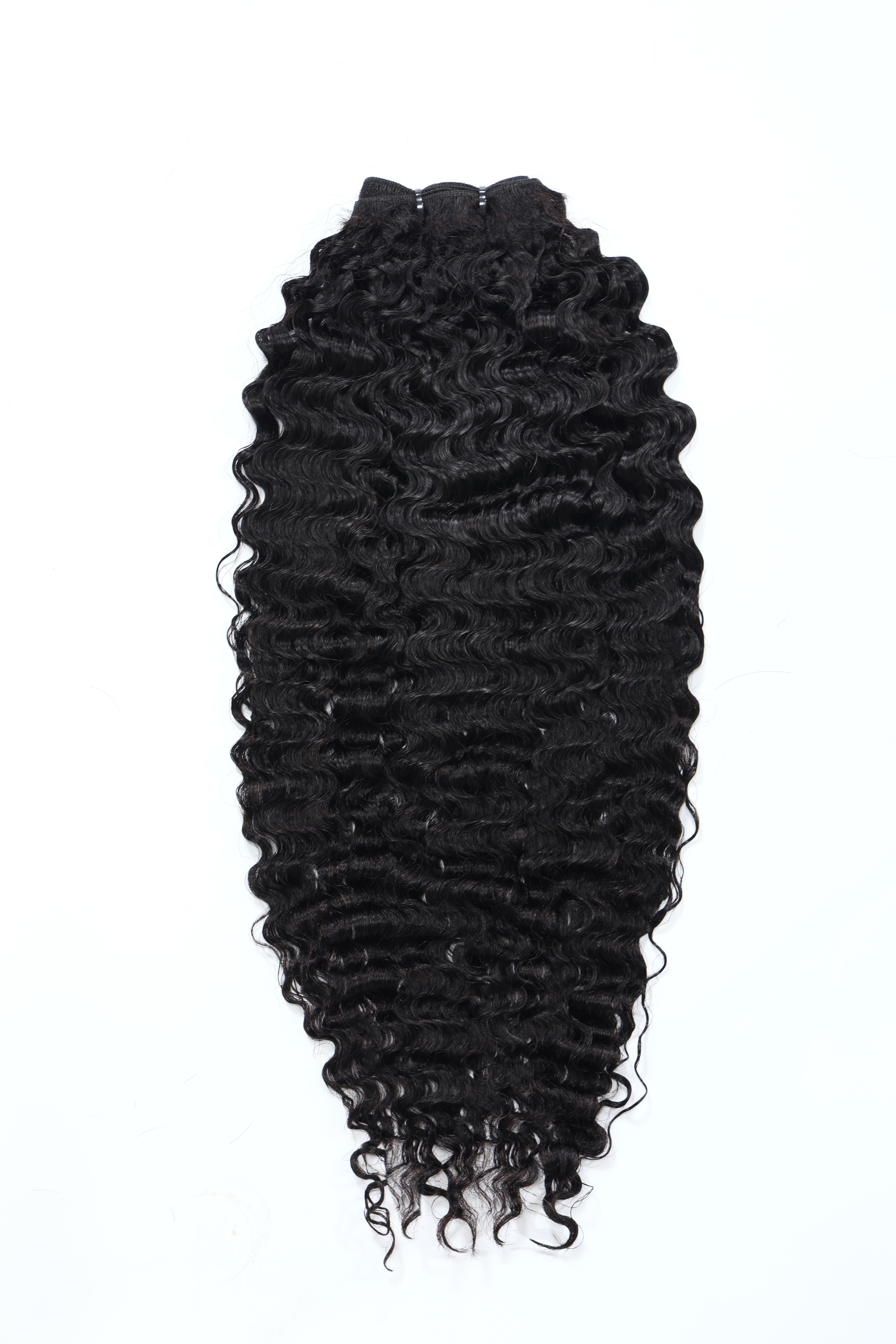 UNice 3 Pcs/Pack Messy Curly Human Hair 3 Bundles Indian Deep Curly Texture