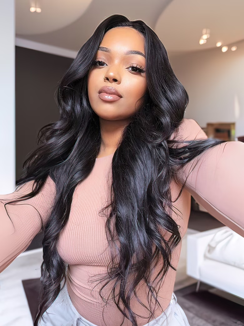 [From 18″] Glueless Body Wave Beginner Friendly Upgrade U Part Hair Wigâ Natural Color Wigs