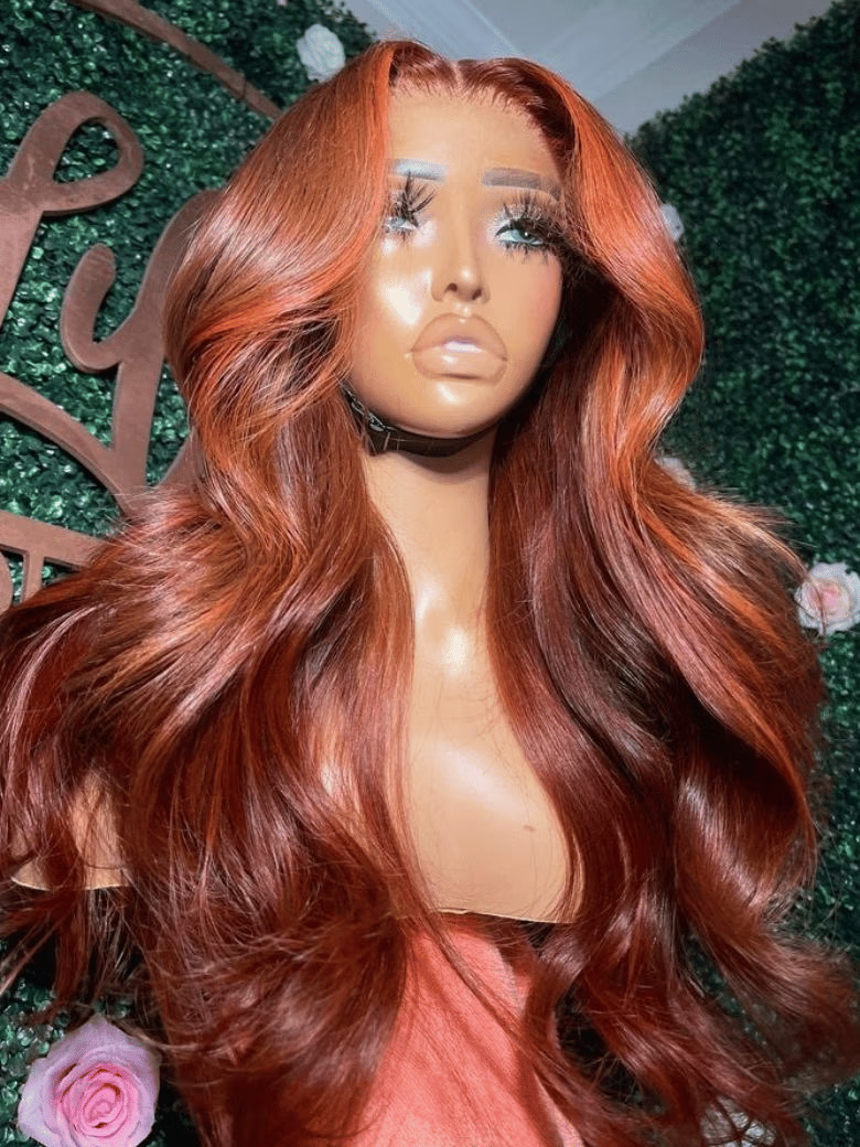 [Dropped $200] UNice Bye-Bye Knots 7x5 Lace Loose Wave Red Orange Highlights Wig with Face Framing Layers 150% Density