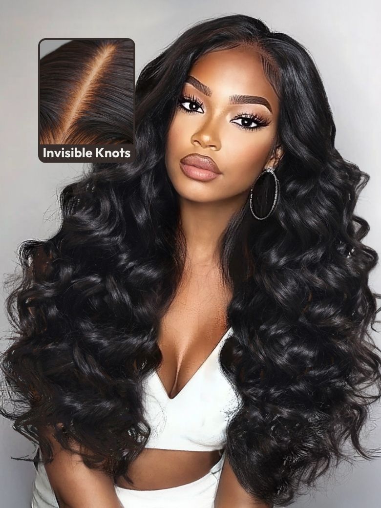 UNice Bye-Bye Knotsâ¢ 7x5 Lace Hollywood Curls Glueless Drawstring Wig for Beginners
