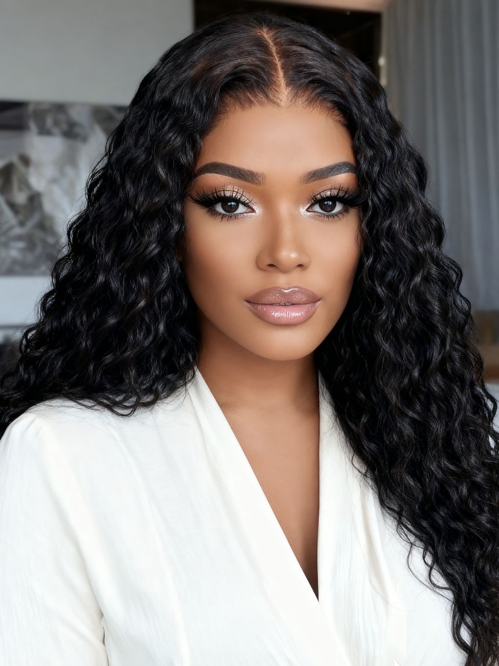 [Down To $99] UNice Bye-Bye Knotsâ¢ 7×5 Lace Mixed Curls Wig with Invisi Drawstring