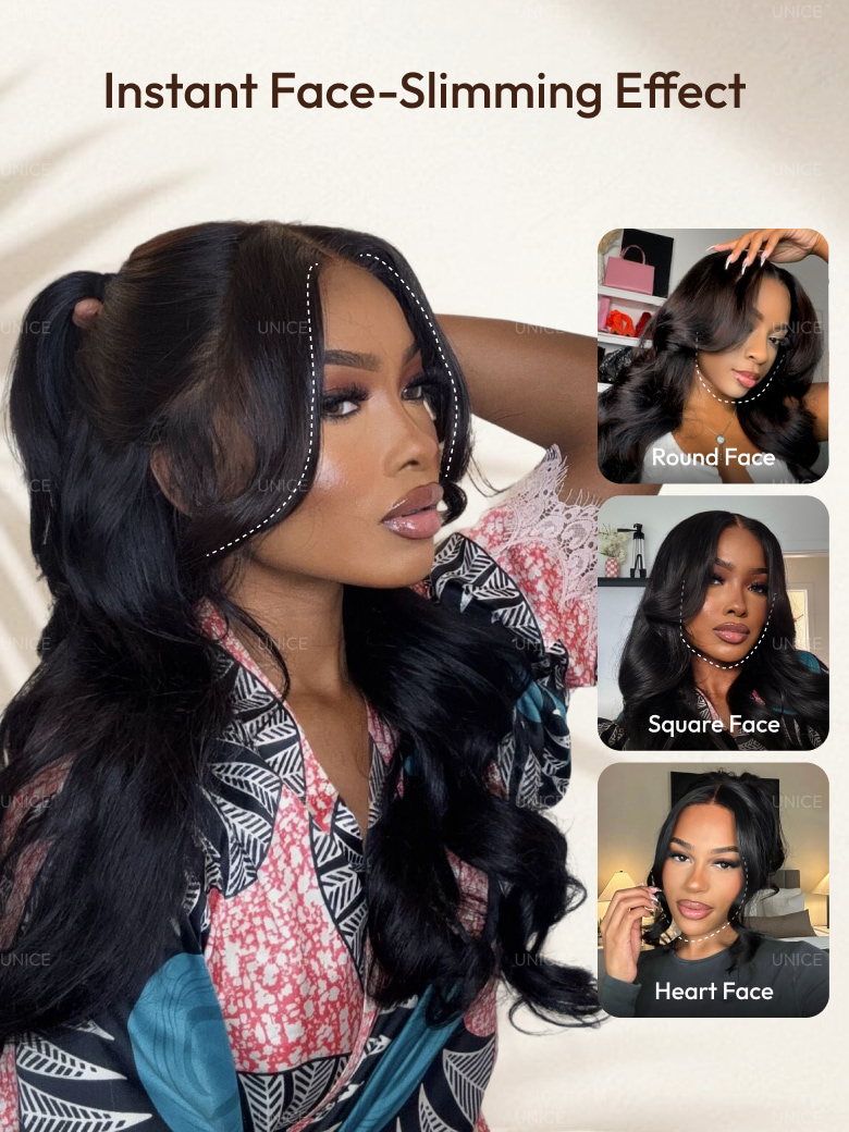 13x4 Pre-Everything™ HD Lace & Transparent Lace Front Pull And Go 3D Body Wave Wig Real Ear To Ear With Invisi Drawstring Wig