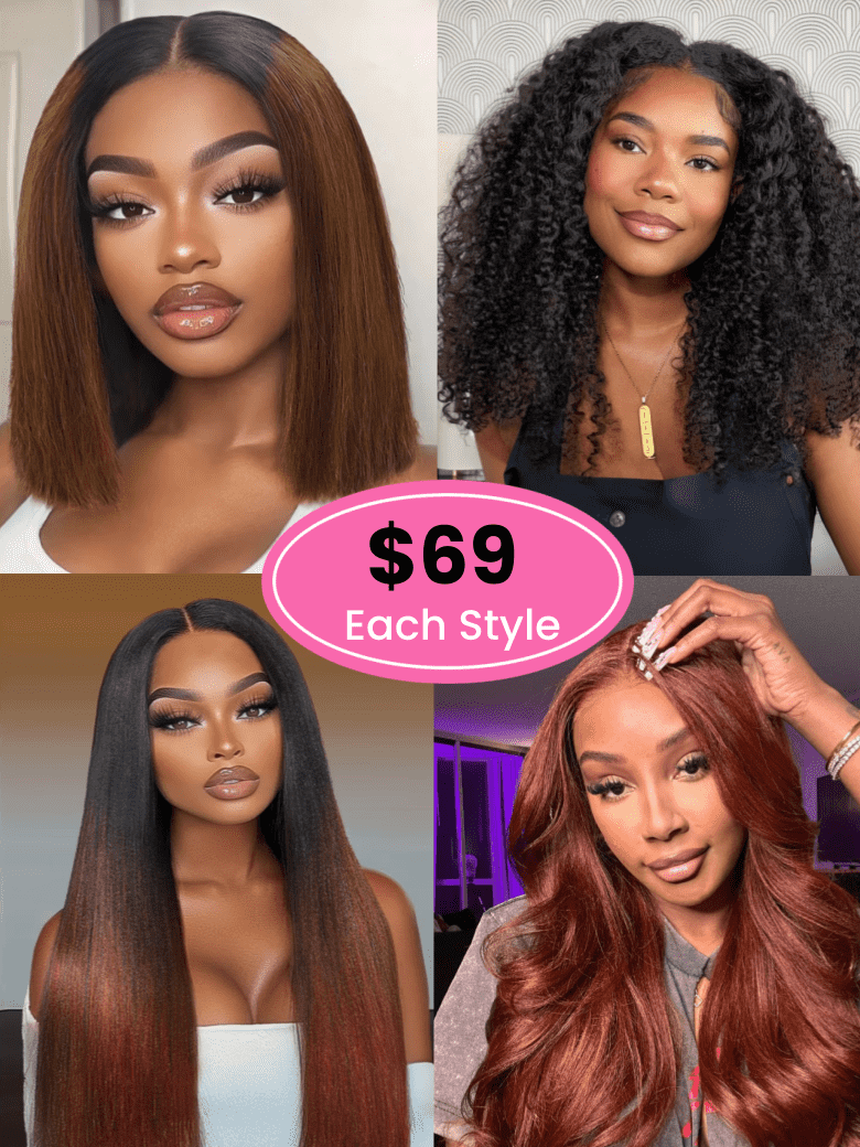 [Must Have!!!] Christmas Exclusive Deal All Kinks Of Glueless Wigs $69