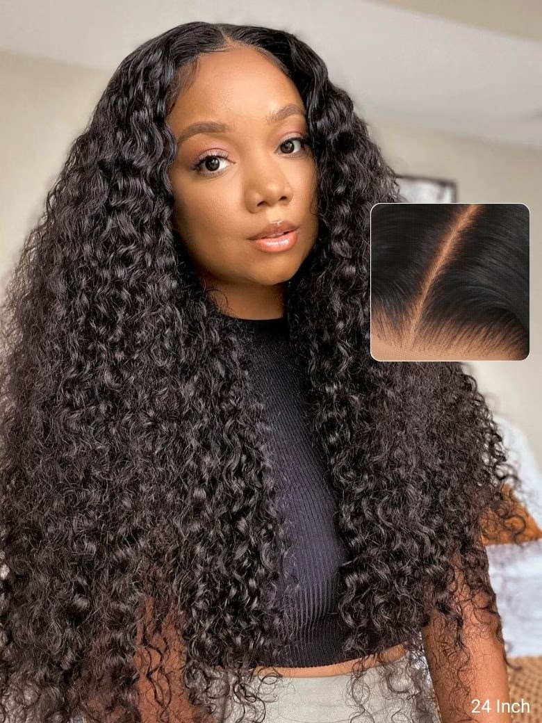 [26=$119] 7x5 Bye-bye Knots Quick Install Glueless Water Wave Wig With Baby Hair 150% Density