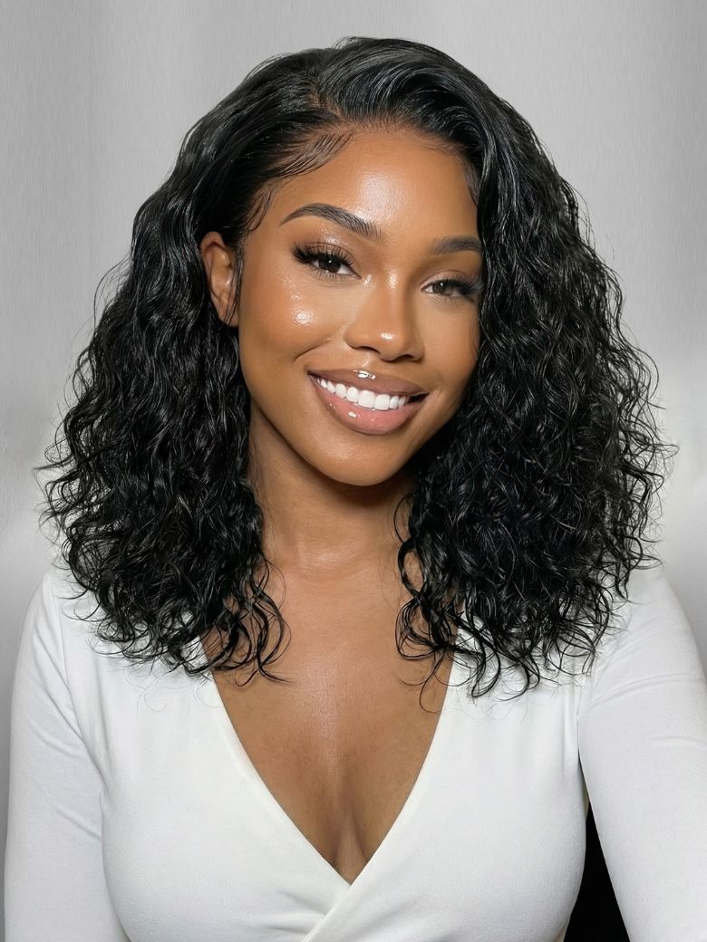 UNice Bye-Bye Slip™ 6X4 Minimalist Lace C Side Part Loose Wavy Bob 220% High Density Wig