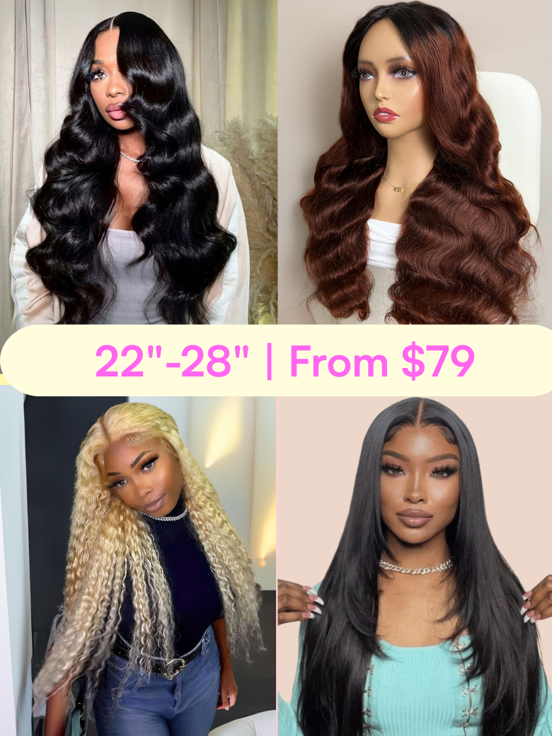 22–28 Inch High-Density (200%+) Humanl Hair Wig From $79