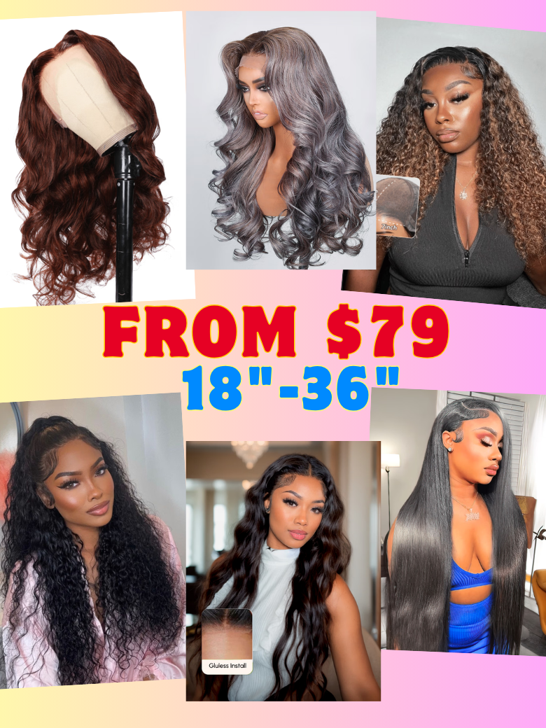 18"- 36" From $79: 7x5 Bye Bye Knots Wig | 13x4 Pre-Everything Lace Wig | 13x4 Lace Front Wig | T Pa