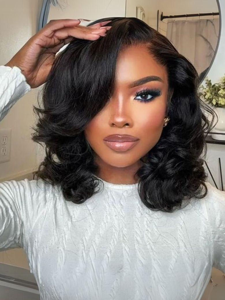 Pull & Go U Part Drawstring Hair Wig‎ Natural Color Body Wave Wigs For Women
