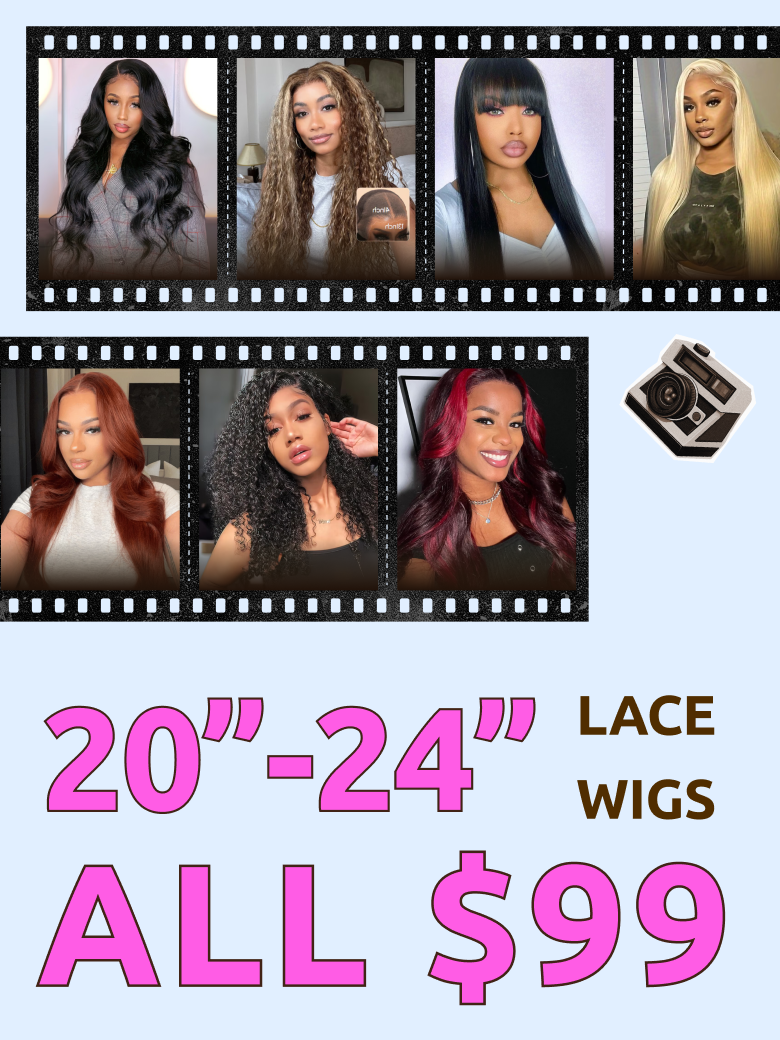 Limited Stock: 20~24 Inch Lace Wigs All Fixed At $99 Human Hair