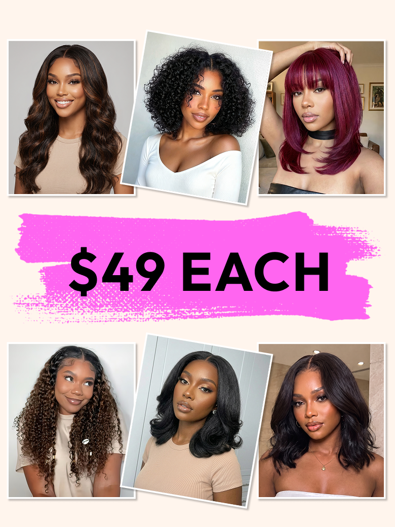 $49 Each: Body Wave | Kinky Curly | Jerry Curly | Kinky Straight