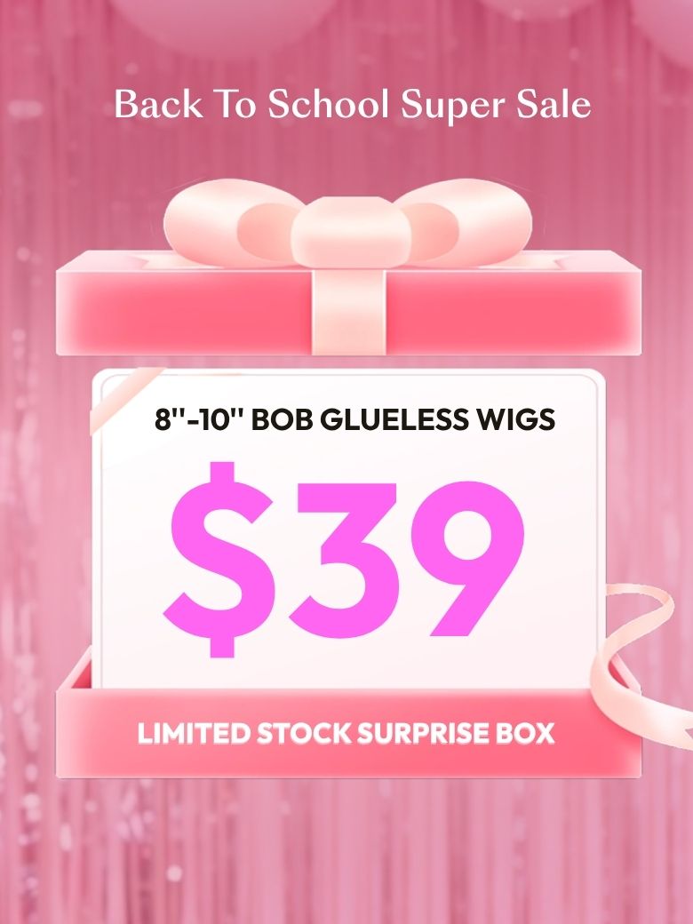 UNICE $39 & $59 Surprise Box Randomly Get 8''-14'' Bob Glueless Wigs Value $89-$159