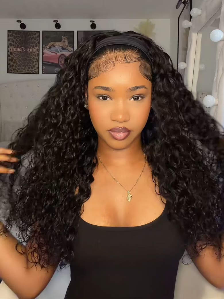 2-In-1 Switch™ & HookFit™ Water Wave Headband Wig | Effortless All-Day Wear for Busy Shifts