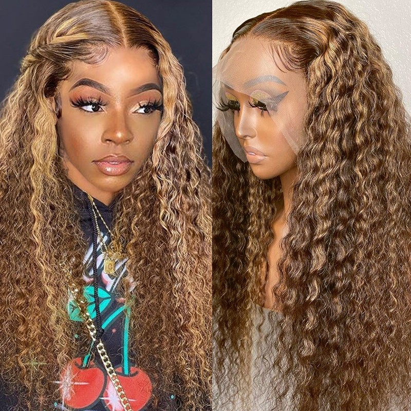 TL412 Long Curly Lace Front Wig