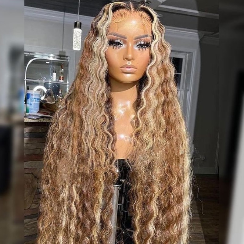 UNice Honey Blonde 13x4 Lace Front Summer Hot Deep Wave Wig With Piano Highlights Wigs Summer Trending Points Redeem