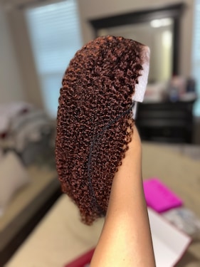 This is one of my favorite wigs! I have bought this twice because I cut the first one too short and decided I wanted more length to show off the hair. The color is beautiful, the curl pattern is soft and there's minimal shedding.