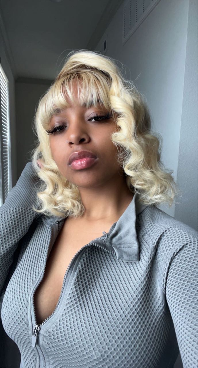 613 Blonde with brown roots 13x4 lace front