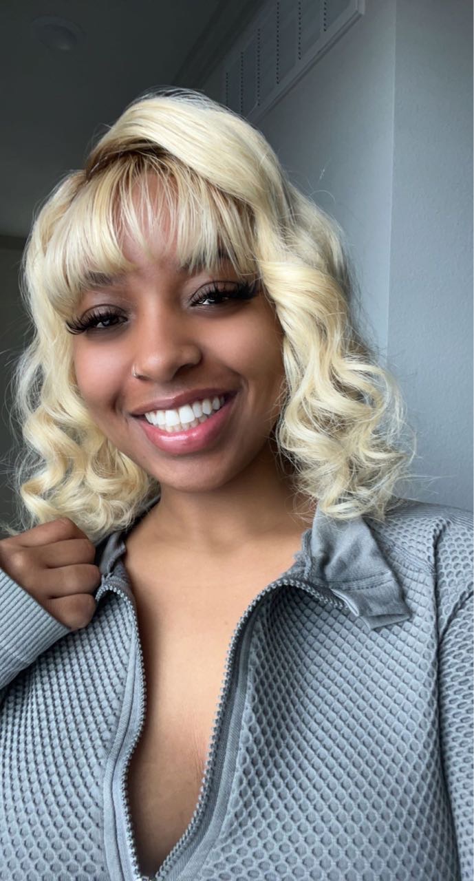 613 Blonde with brown roots 13x4 lace front